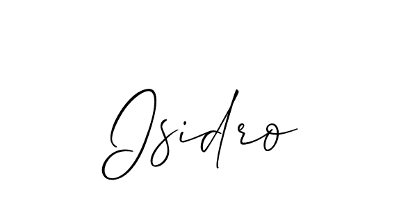 Allison_Script is a professional signature style that is perfect for those who want to add a touch of class to their signature. It is also a great choice for those who want to make their signature more unique. Get Isidro name to fancy signature for free. Isidro signature style 2 images and pictures png