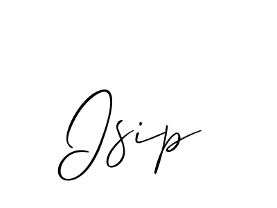 The best way (Allison_Script) to make a short signature is to pick only two or three words in your name. The name Isip include a total of six letters. For converting this name. Isip signature style 2 images and pictures png