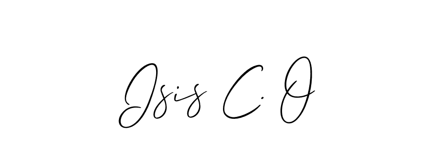 It looks lik you need a new signature style for name Isis C. O. Design unique handwritten (Allison_Script) signature with our free signature maker in just a few clicks. Isis C. O signature style 2 images and pictures png