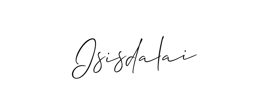 if you are searching for the best signature style for your name Isisdalai. so please give up your signature search. here we have designed multiple signature styles  using Allison_Script. Isisdalai signature style 2 images and pictures png