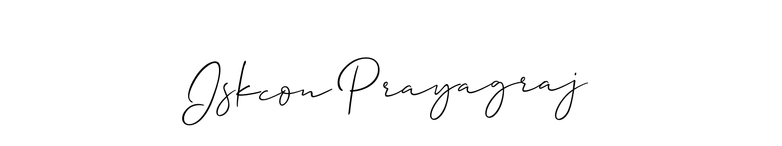 Make a beautiful signature design for name Iskcon Prayagraj. Use this online signature maker to create a handwritten signature for free. Iskcon Prayagraj signature style 2 images and pictures png