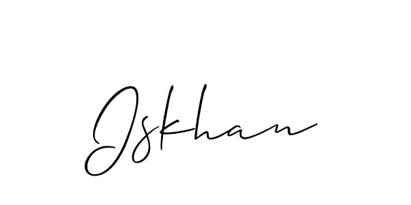 How to Draw Iskhan signature style? Allison_Script is a latest design signature styles for name Iskhan. Iskhan signature style 2 images and pictures png