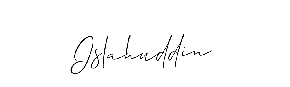 The best way (Allison_Script) to make a short signature is to pick only two or three words in your name. The name Islahuddin include a total of six letters. For converting this name. Islahuddin signature style 2 images and pictures png