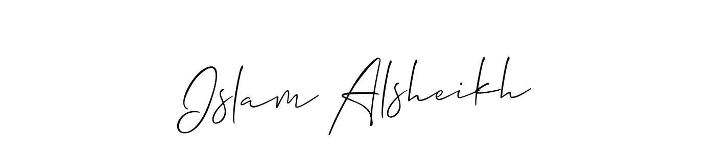 How to Draw Islam Alsheikh signature style? Allison_Script is a latest design signature styles for name Islam Alsheikh. Islam Alsheikh signature style 2 images and pictures png