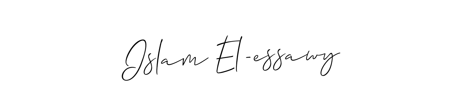 Also we have Islam El-essawy name is the best signature style. Create professional handwritten signature collection using Allison_Script autograph style. Islam El-essawy signature style 2 images and pictures png