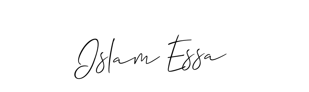 How to make Islam Essa signature? Allison_Script is a professional autograph style. Create handwritten signature for Islam Essa name. Islam Essa signature style 2 images and pictures png