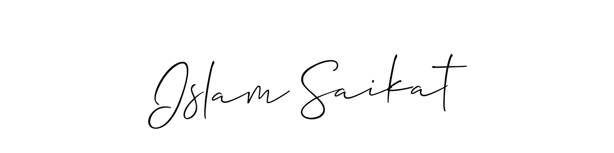 How to Draw Islam Saikat signature style? Allison_Script is a latest design signature styles for name Islam Saikat. Islam Saikat signature style 2 images and pictures png