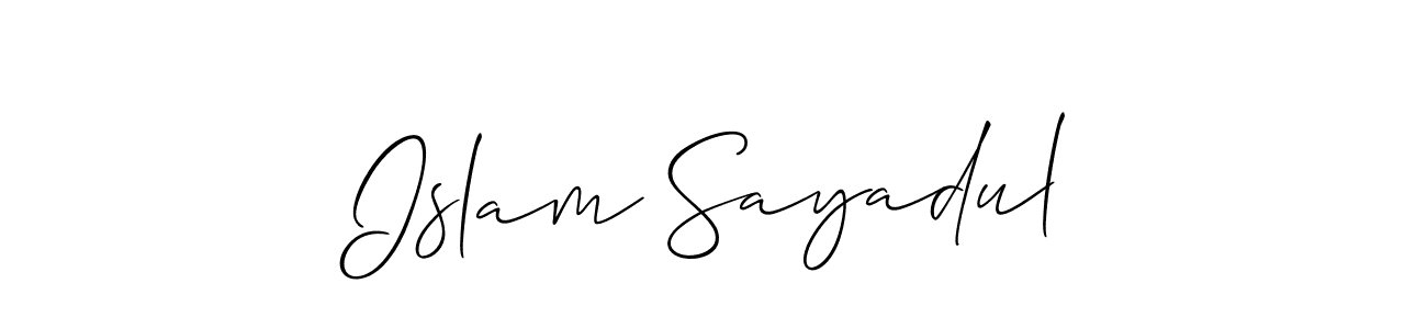 Once you've used our free online signature maker to create your best signature Allison_Script style, it's time to enjoy all of the benefits that Islam Sayadul name signing documents. Islam Sayadul signature style 2 images and pictures png