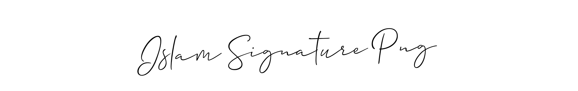 Make a short Islam Signature Png signature style. Manage your documents anywhere anytime using Allison_Script. Create and add eSignatures, submit forms, share and send files easily. Islam Signature Png signature style 2 images and pictures png