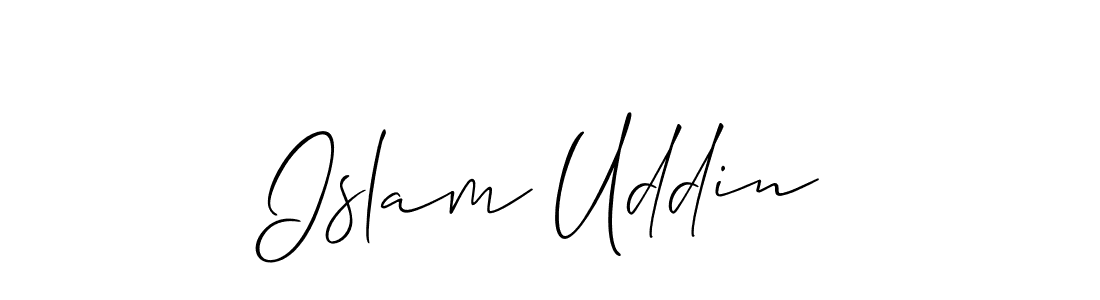 How to make Islam Uddin name signature. Use Allison_Script style for creating short signs online. This is the latest handwritten sign. Islam Uddin signature style 2 images and pictures png