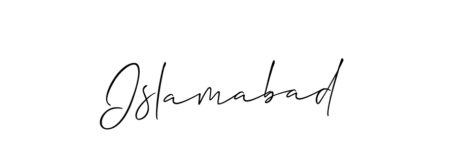 You should practise on your own different ways (Allison_Script) to write your name (Islamabad) in signature. don't let someone else do it for you. Islamabad signature style 2 images and pictures png