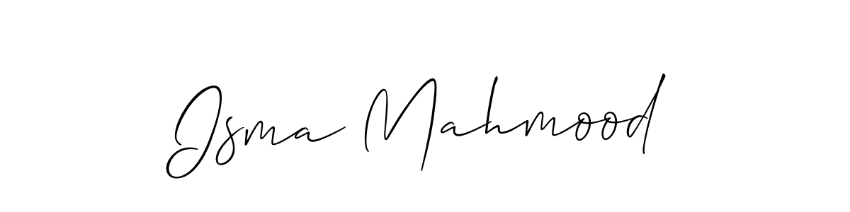 Best and Professional Signature Style for Isma Mahmood. Allison_Script Best Signature Style Collection. Isma Mahmood signature style 2 images and pictures png