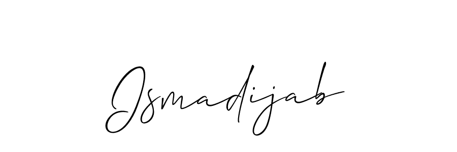 How to Draw Ismadijab signature style? Allison_Script is a latest design signature styles for name Ismadijab. Ismadijab signature style 2 images and pictures png