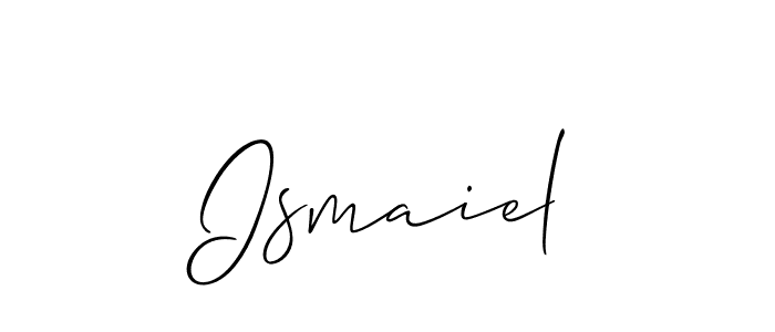 if you are searching for the best signature style for your name Ismaiel. so please give up your signature search. here we have designed multiple signature styles  using Allison_Script. Ismaiel signature style 2 images and pictures png