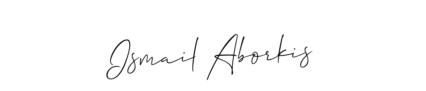Make a beautiful signature design for name Ismail Aborkis. Use this online signature maker to create a handwritten signature for free. Ismail Aborkis signature style 2 images and pictures png