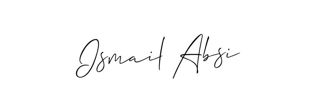 Design your own signature with our free online signature maker. With this signature software, you can create a handwritten (Allison_Script) signature for name Ismail Absi. Ismail Absi signature style 2 images and pictures png