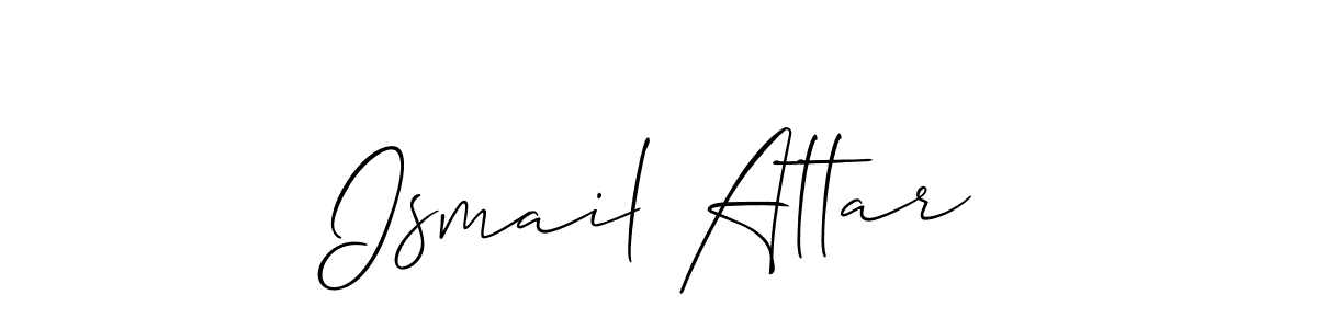 How to Draw Ismail Attar signature style? Allison_Script is a latest design signature styles for name Ismail Attar. Ismail Attar signature style 2 images and pictures png