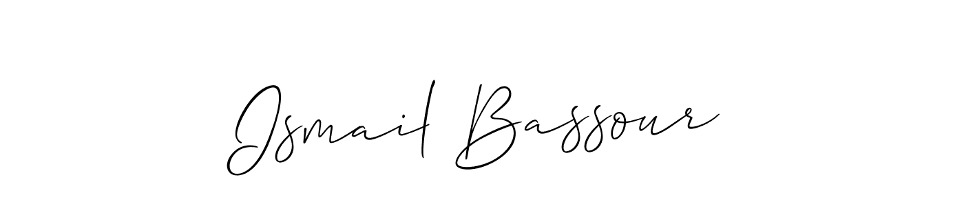 Best and Professional Signature Style for Ismail Bassour. Allison_Script Best Signature Style Collection. Ismail Bassour signature style 2 images and pictures png