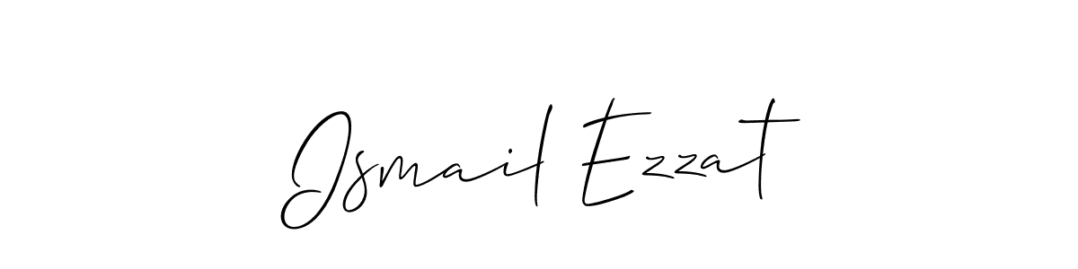 Design your own signature with our free online signature maker. With this signature software, you can create a handwritten (Allison_Script) signature for name Ismail Ezzat. Ismail Ezzat signature style 2 images and pictures png