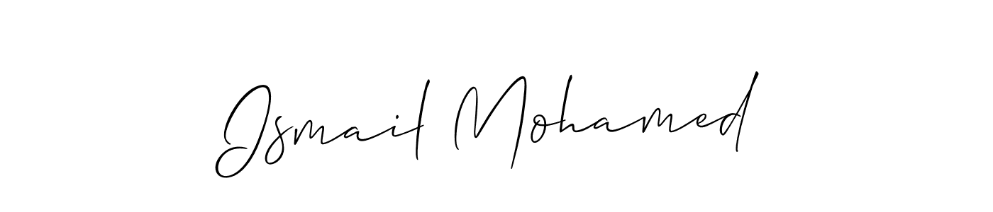 It looks lik you need a new signature style for name Ismail Mohamed. Design unique handwritten (Allison_Script) signature with our free signature maker in just a few clicks. Ismail Mohamed signature style 2 images and pictures png