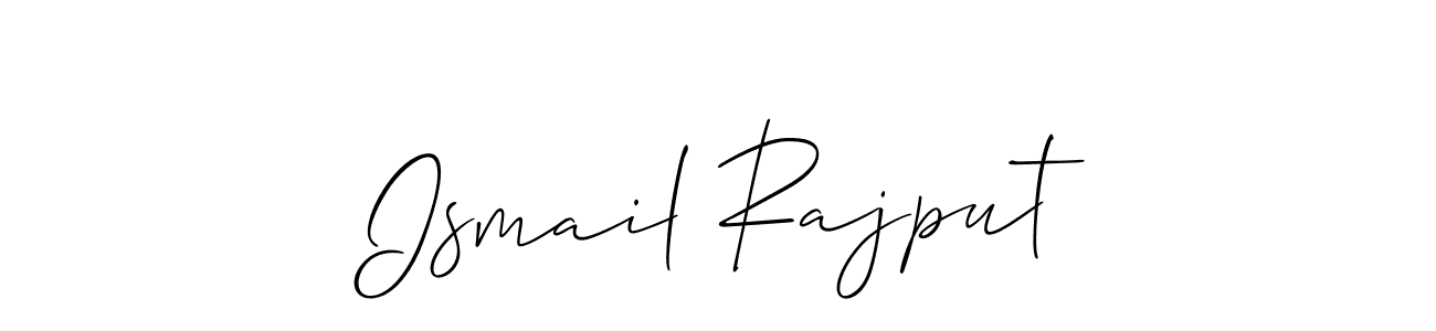 How to make Ismail Rajput signature? Allison_Script is a professional autograph style. Create handwritten signature for Ismail Rajput name. Ismail Rajput signature style 2 images and pictures png