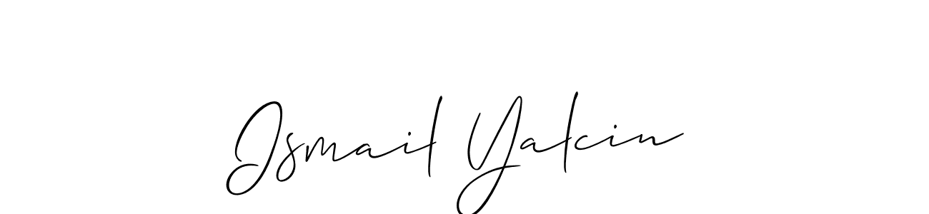 Use a signature maker to create a handwritten signature online. With this signature software, you can design (Allison_Script) your own signature for name Ismail Yalcin. Ismail Yalcin signature style 2 images and pictures png