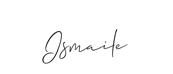 The best way (Allison_Script) to make a short signature is to pick only two or three words in your name. The name Ismaile include a total of six letters. For converting this name. Ismaile signature style 2 images and pictures png