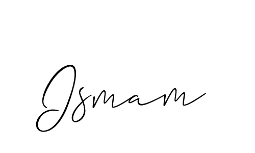 Also we have Ismam name is the best signature style. Create professional handwritten signature collection using Allison_Script autograph style. Ismam signature style 2 images and pictures png