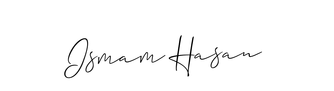 Also You can easily find your signature by using the search form. We will create Ismam Hasan name handwritten signature images for you free of cost using Allison_Script sign style. Ismam Hasan signature style 2 images and pictures png