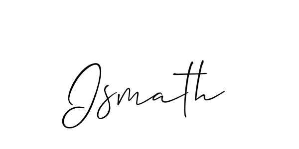 Make a beautiful signature design for name Ismath. Use this online signature maker to create a handwritten signature for free. Ismath signature style 2 images and pictures png