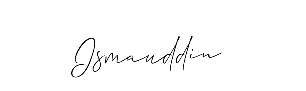 Make a beautiful signature design for name Ismauddin . With this signature (Allison_Script) style, you can create a handwritten signature for free. Ismauddin  signature style 2 images and pictures png