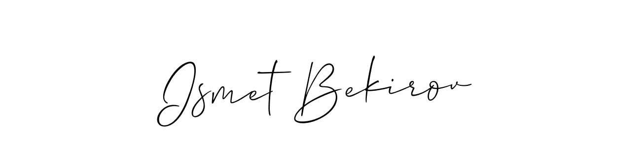 Make a short Ismet Bekirov signature style. Manage your documents anywhere anytime using Allison_Script. Create and add eSignatures, submit forms, share and send files easily. Ismet Bekirov signature style 2 images and pictures png