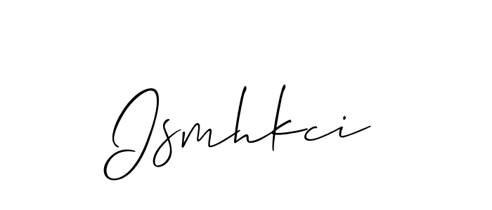 Best and Professional Signature Style for Ismhkci. Allison_Script Best Signature Style Collection. Ismhkci signature style 2 images and pictures png