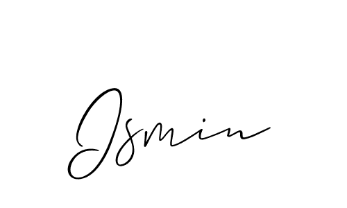 if you are searching for the best signature style for your name Ismin. so please give up your signature search. here we have designed multiple signature styles  using Allison_Script. Ismin signature style 2 images and pictures png