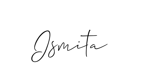 Also You can easily find your signature by using the search form. We will create Ismita name handwritten signature images for you free of cost using Allison_Script sign style. Ismita signature style 2 images and pictures png