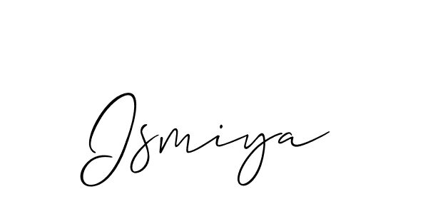 It looks lik you need a new signature style for name Ismiya. Design unique handwritten (Allison_Script) signature with our free signature maker in just a few clicks. Ismiya signature style 2 images and pictures png