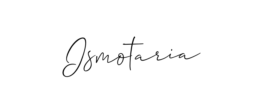 Make a short Ismotaria signature style. Manage your documents anywhere anytime using Allison_Script. Create and add eSignatures, submit forms, share and send files easily. Ismotaria signature style 2 images and pictures png