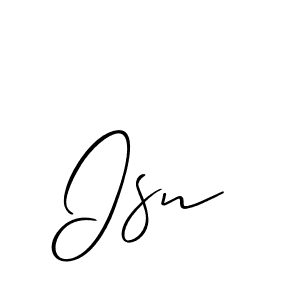 How to make Isn name signature. Use Allison_Script style for creating short signs online. This is the latest handwritten sign. Isn signature style 2 images and pictures png