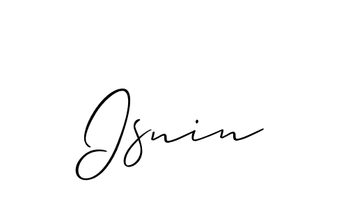 You can use this online signature creator to create a handwritten signature for the name Isnin. This is the best online autograph maker. Isnin signature style 2 images and pictures png