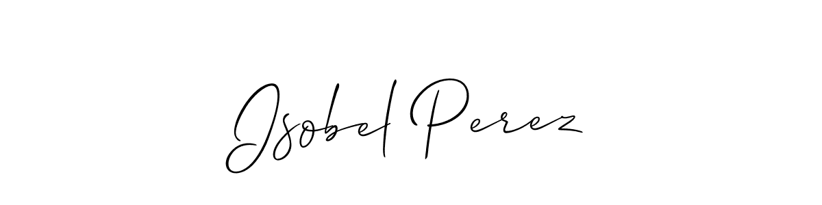 Also we have Isobel Perez name is the best signature style. Create professional handwritten signature collection using Allison_Script autograph style. Isobel Perez signature style 2 images and pictures png