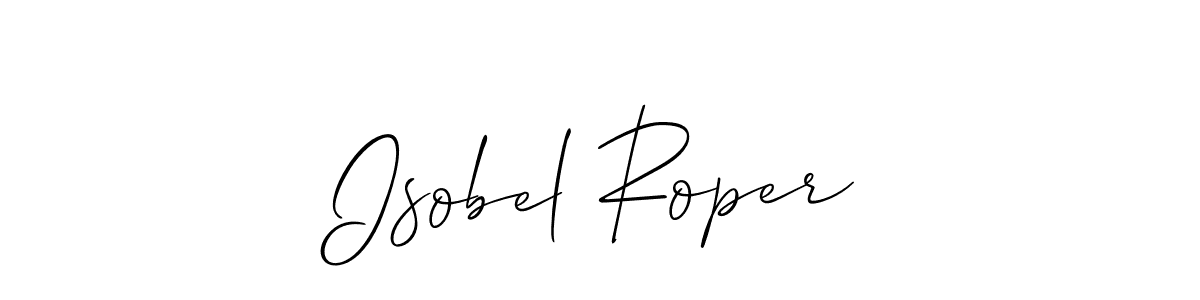 This is the best signature style for the Isobel Roper name. Also you like these signature font (Allison_Script). Mix name signature. Isobel Roper signature style 2 images and pictures png