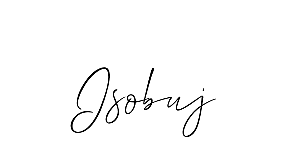 How to make Isobuj name signature. Use Allison_Script style for creating short signs online. This is the latest handwritten sign. Isobuj signature style 2 images and pictures png