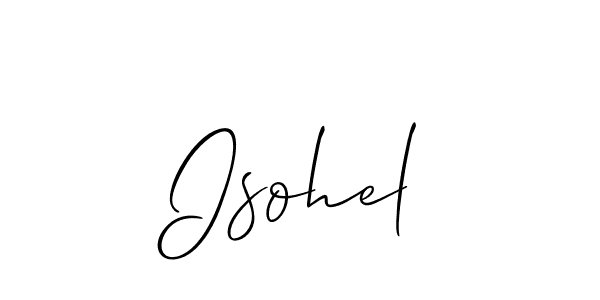 How to Draw Isohel signature style? Allison_Script is a latest design signature styles for name Isohel. Isohel signature style 2 images and pictures png