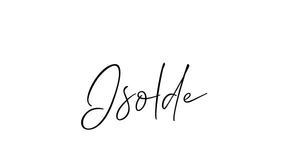 Similarly Allison_Script is the best handwritten signature design. Signature creator online .You can use it as an online autograph creator for name Isolde. Isolde signature style 2 images and pictures png