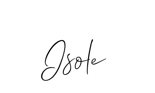 Also we have Isole name is the best signature style. Create professional handwritten signature collection using Allison_Script autograph style. Isole signature style 2 images and pictures png