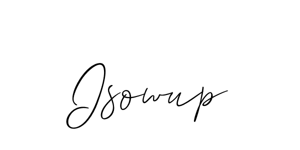 Also You can easily find your signature by using the search form. We will create Isowup name handwritten signature images for you free of cost using Allison_Script sign style. Isowup signature style 2 images and pictures png