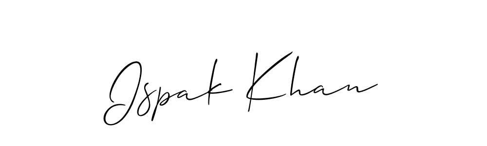 Make a beautiful signature design for name Ispak Khan. Use this online signature maker to create a handwritten signature for free. Ispak Khan signature style 2 images and pictures png