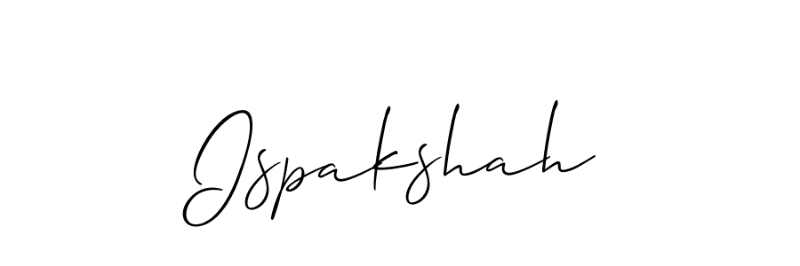 How to make Ispakshah signature? Allison_Script is a professional autograph style. Create handwritten signature for Ispakshah name. Ispakshah signature style 2 images and pictures png