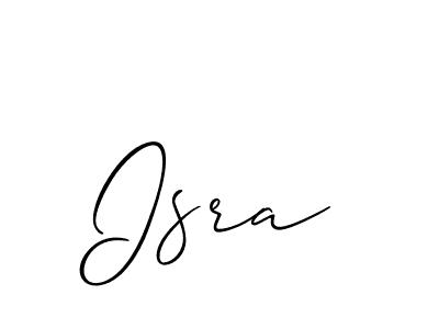 Isra stylish signature style. Best Handwritten Sign (Allison_Script) for my name. Handwritten Signature Collection Ideas for my name Isra. Isra signature style 2 images and pictures png