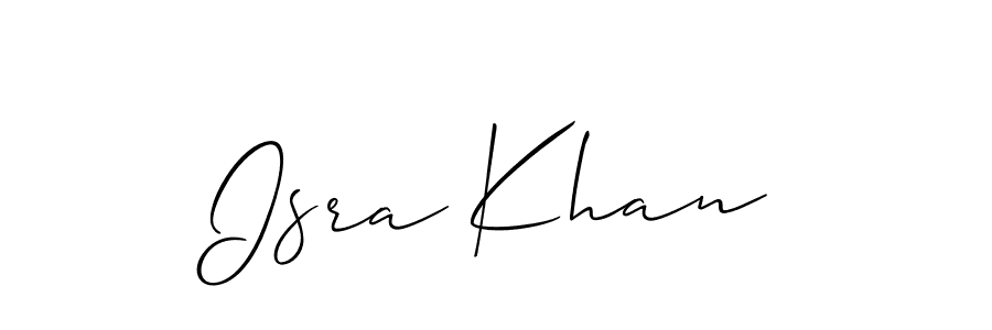 The best way (Allison_Script) to make a short signature is to pick only two or three words in your name. The name Isra Khan include a total of six letters. For converting this name. Isra Khan signature style 2 images and pictures png